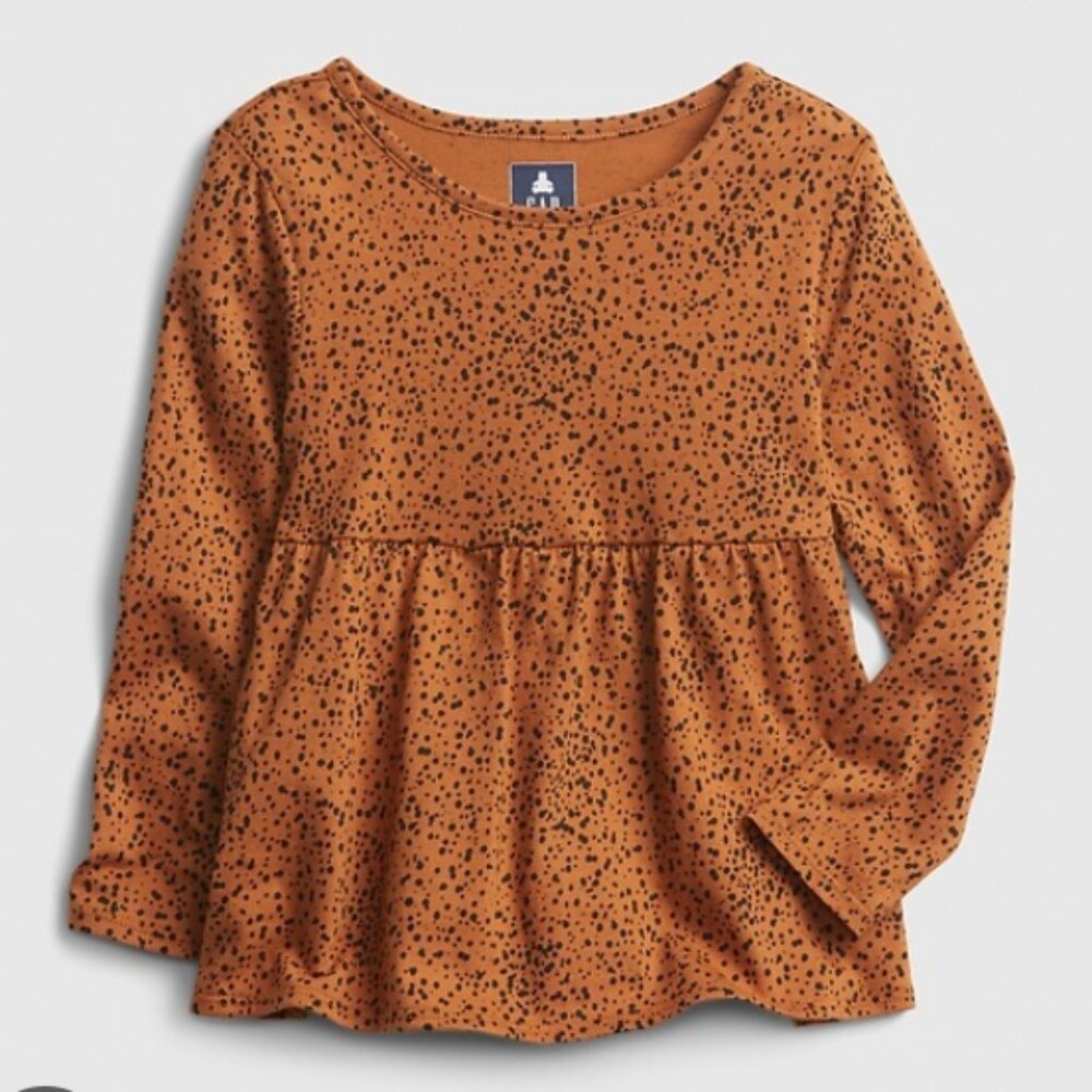 🍂 Gap Matching Tunic & Pants Set – Rust Speckle Print – Size 4T 🍂